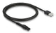 DeLOCK 90981 el-ledning Sort 1 m USB A 2-polet