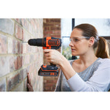Black & Decker BDCHD18K-QW bor 1400 rpm Nøglefri Sort, Orange