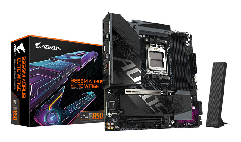 GIGABYTE B850M AORUS ELITE WIFI6E AMD B850 Sokkel AM5 micro ATX