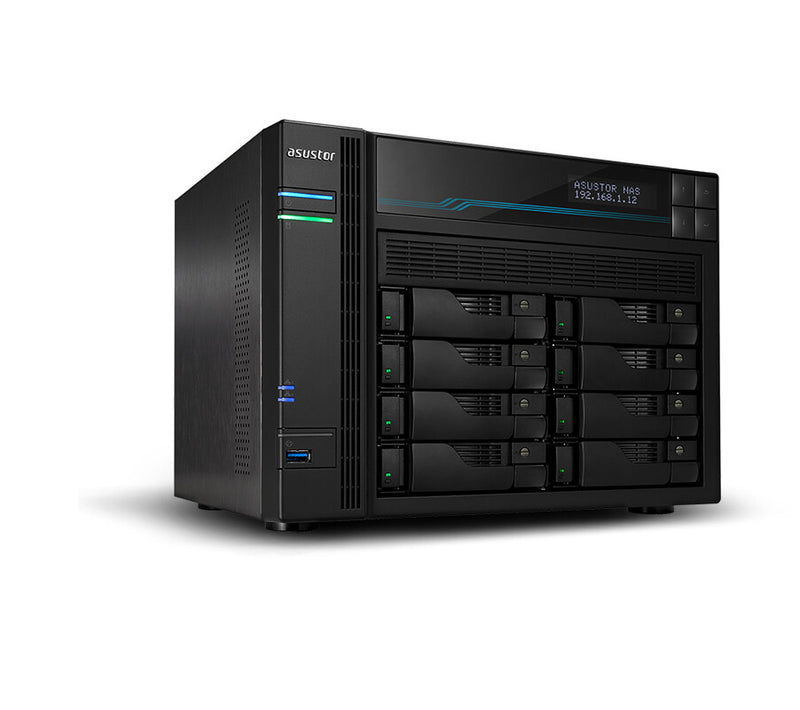 Asustor AS6508T NAS Tower Intel Atom® C3538 8 GB DDR4 0 TB ADM Sort