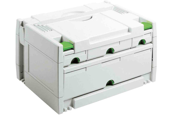 Festool SYS 3-SORT/4 Værktøjskasse Grøn, Hvid