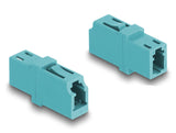 DeLOCK 87987 fiber adapter LC 1 stk Turkisfarve