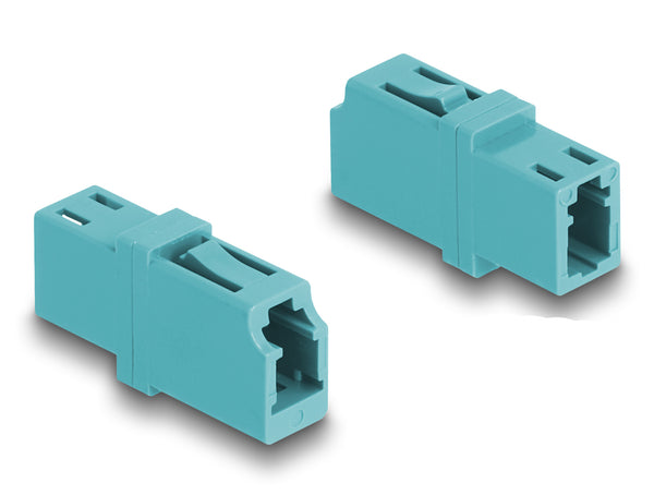 DeLOCK 87987 fiber adapter LC 1 stk Turkisfarve