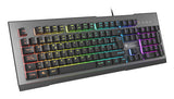 GENESIS Rhod 500 RGB tastatur Spil USB QWERTY Spansk Sort, Grå