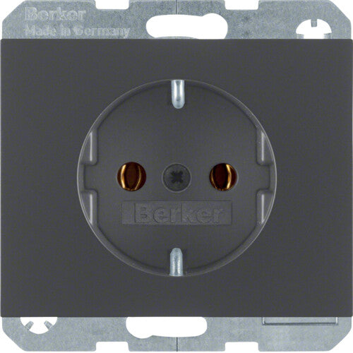 Hager 47157006 stikkontakt Type F Anthracit