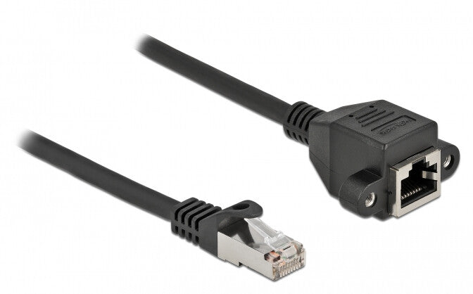 DeLOCK 87005 netværkskabel Sort 5 m Cat6a S/FTP (S-STP)