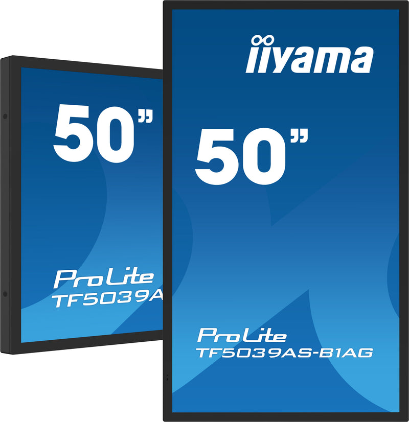iiyama TF5039AS-B1AG computerskærm 125,7 cm (49.5") 3840 x 2160 pixel 4K Ultra HD LED Berøringsskærm Sort