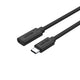 UNITEK C14086BK-1M USB-kabel USB 3.2 Gen 2 (3.1 Gen 2) USB C 10 Gbit/sek. 100 W Sort