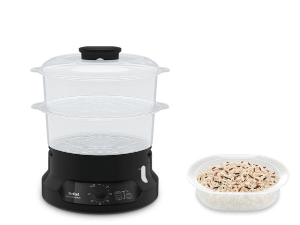 Tefal Minicompact VC139810 dampkoger 2 kurv(e) Fritstående 800 W Sort