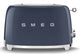 Smeg TSF01NBEU brødrister 6 2 skive(r) 950 W Blå, Krom