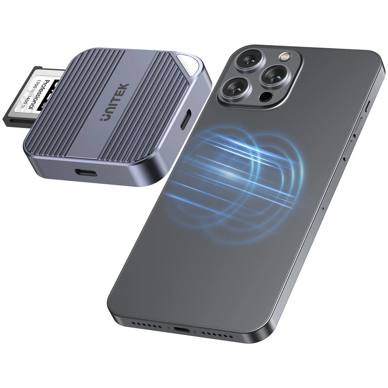 UNITEK S1244BGY01 kortlæser USB 3.2 Gen 1 (3.1 Gen 1) Type-C Mørkegrå