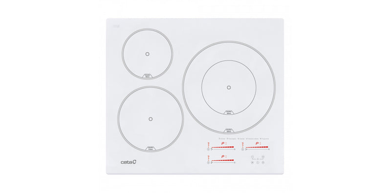 CATA INSB 6030 WH Hvid Indbygget 60 cm Zone induktionskogeplade 3 zone(s)