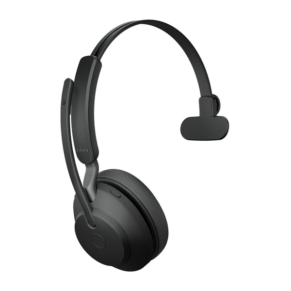 Jabra Evolve2 65 Headset Trådløs Kontor/Callcenter USB Type-A Bluetooth Opladningsstativ Sort