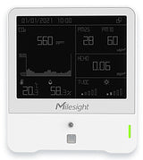 Milesight 9-in-1 IAQ Sensor Indendørs/udendørs Temperatur og luftfugtighedssensor Fritstående