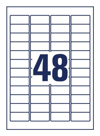Avery L4736REV-65 print etiket Hvid Selvklæbende printeretiket