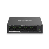 Mercusys MS105GP netværksswitch Gigabit Ethernet (10/100/1000) Strøm over Ethernet (PoE) Sort