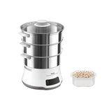 Tefal Convenient Series Deluxe VC502D dampkoger 3 kurv(e) Bordplade 900 W Rustfrit stål, Hvid