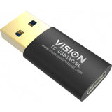 Vision TC-USB3AC/BL kabel kønsskifter Sort