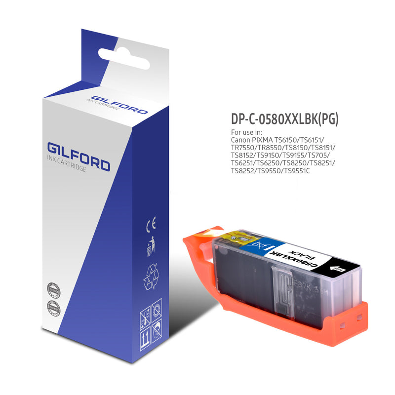 Gilford DP-C-0580XXLBK(PG) blækpatron 1 stk Højt (XL) udbytte Sort