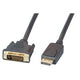 EFB Elektronik K5564SW.1V2 videokabel adapter 1 m DVI DisplayPort Sort