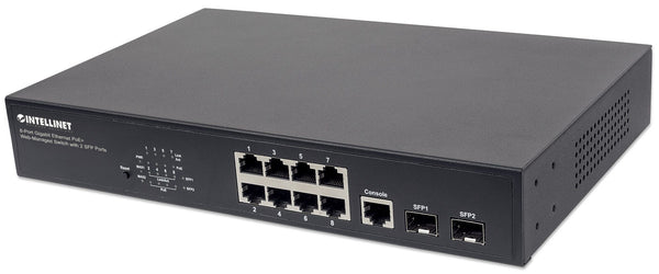 Intellinet 561167 netværksswitch Administreret Gigabit Ethernet (10/100/1000) Strøm over Ethernet (PoE) Sort