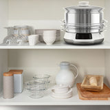 Tefal Convenient Series Deluxe VC502D dampkoger 3 kurv(e) Bordplade 900 W Rustfrit stål, Hvid