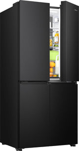 Hisense RQ5P470SAFD side-by-side køle-fryseskab Fritstående 483 L Sort
