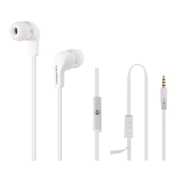 Qoltec 50801 hovedtelefoner/headset Ledningsført I ørerne Opkald/musik Hvid