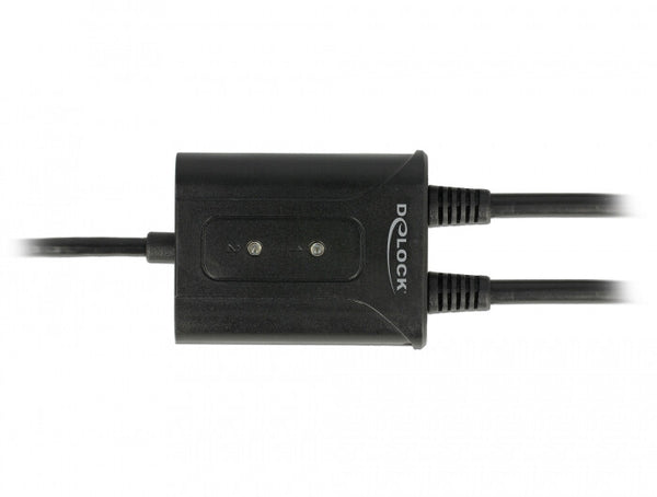 DeLOCK 63950 serielkabel Sort 0,6 m USB 2.0 Type-A 2 x RS-232 DB9