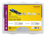 DeLOCK 86450 kabelklipper Værktøjssæt Sort, Blå