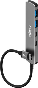 Goobay 79159 interface hub USB Type-C 5000 Mbit/s Grå