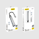 DUDAO A16T 4-in-4 USB-C Hub Ledningsført USB 3.2 Gen 1 (3.1 Gen 1) Type-C Grå