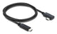 DeLOCK 81709 USB-kabel USB4 Gen 3x2 0,5 m USB C 40 Gbit/sek. 240 W Sort