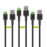 Green Cell KABGCSET02 USB-kabel 1,2 m USB A USB C 0,48 Gbit/sek. Sort
