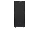 Lanberg FF01-8027-23BL stativ 27U Fritstående reol Sort