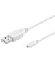 Goobay 1.8m USB 2.0 A/Micro-B USB-kabel 1,8 m USB A Micro-USB B 0,48 Gbit/sek. Hvid