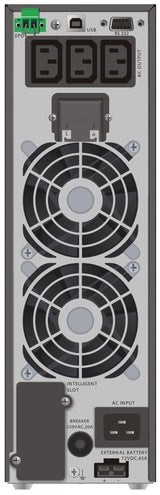 PowerWalker VFI 3000 TGS UPS-enhed Dobbeltkonvertering (online) 3 kVA 2700 W 3 AC stikkontakt(er)