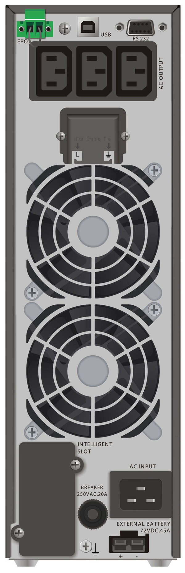 PowerWalker VFI 3000 TGS UPS-enhed Dobbeltkonvertering (online) 3 kVA 2700 W 3 AC stikkontakt(er)