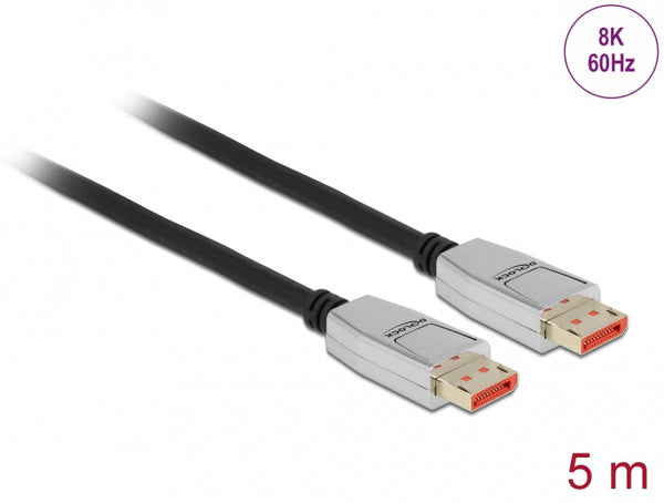 DeLOCK 87043 DisplayPort kabel 5 m Sort