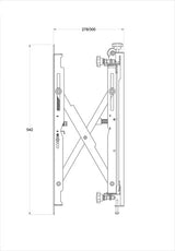 Multibrackets 0568 skærmbeslag til skiltning 177,8 cm (70") Sort