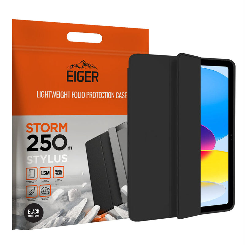 EIGER EGSR00136 tablet etui 27,7 cm (10.9") Folie Sort