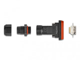 DeLOCK 87802 kabelsamler D-Sub 9 pin/15 soldering pin Sort, Orange