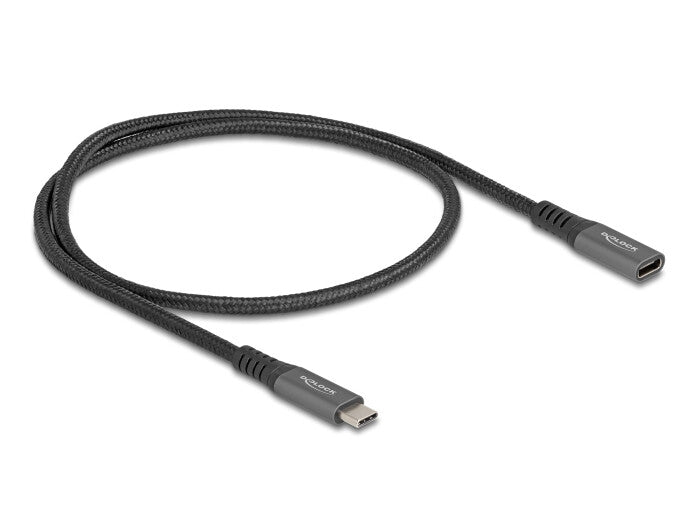 DeLOCK 80021 USB-kabel USB 3.2 Gen 2 (3.1 Gen 2) 0,5 m USB C 10 Gbit/sek. 100 W Sort