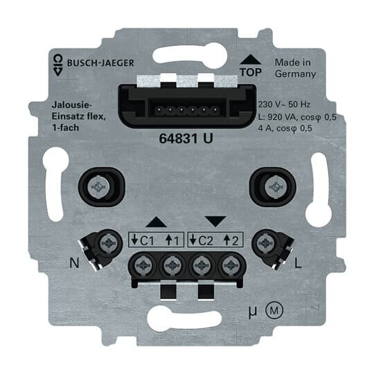 Busch-Jaeger 2CKA006400A0095 stikkontakt Sort, Grå