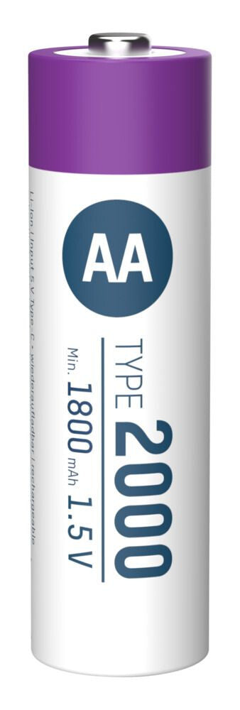 Ansmann 1312-0036 husholdningsbatteri Genopladeligt batteri AA Lithium-Ion (Li-Ion)