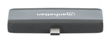 Manhattan 190404 dockingstation Ledningsført USB 3.2 Gen 2 (3.1 Gen 2) Type-C Grå