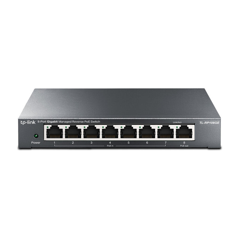 TP-Link Omada TL-RP108GE netværksswitch Administreret L2 Gigabit Ethernet (10/100/1000) Strøm over Ethernet (PoE) Sort