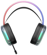 Deltaco Gaming DH230 Semi-transparent Gaming Headset, RGB powered Headband