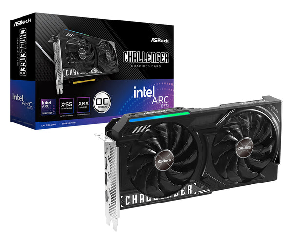 Asrock Challenger 90-GA5KZZ-00UANF grafikkort Intel Arc B570 10 GB GDDR6