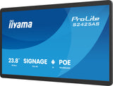 iiyama ProLite S2425AS-B1P Digital fladpaneldisplay 60,5 cm (23.8") LCD Wi-Fi 500 cd/m² Fuld HD Sort Indbygget processer Android 24/7
